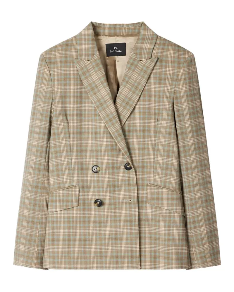 Paul Smith checked double-breasted blazer - Braun Braun