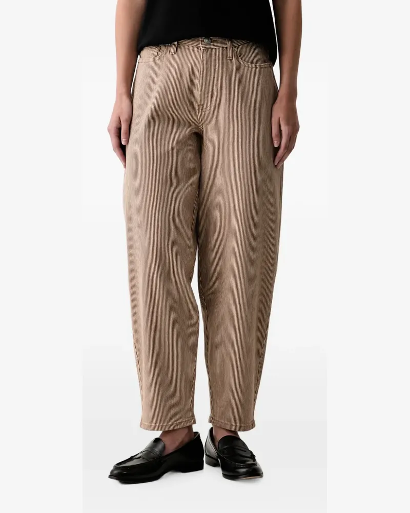 DKNY Gestreifte Jeans - Nude Nude