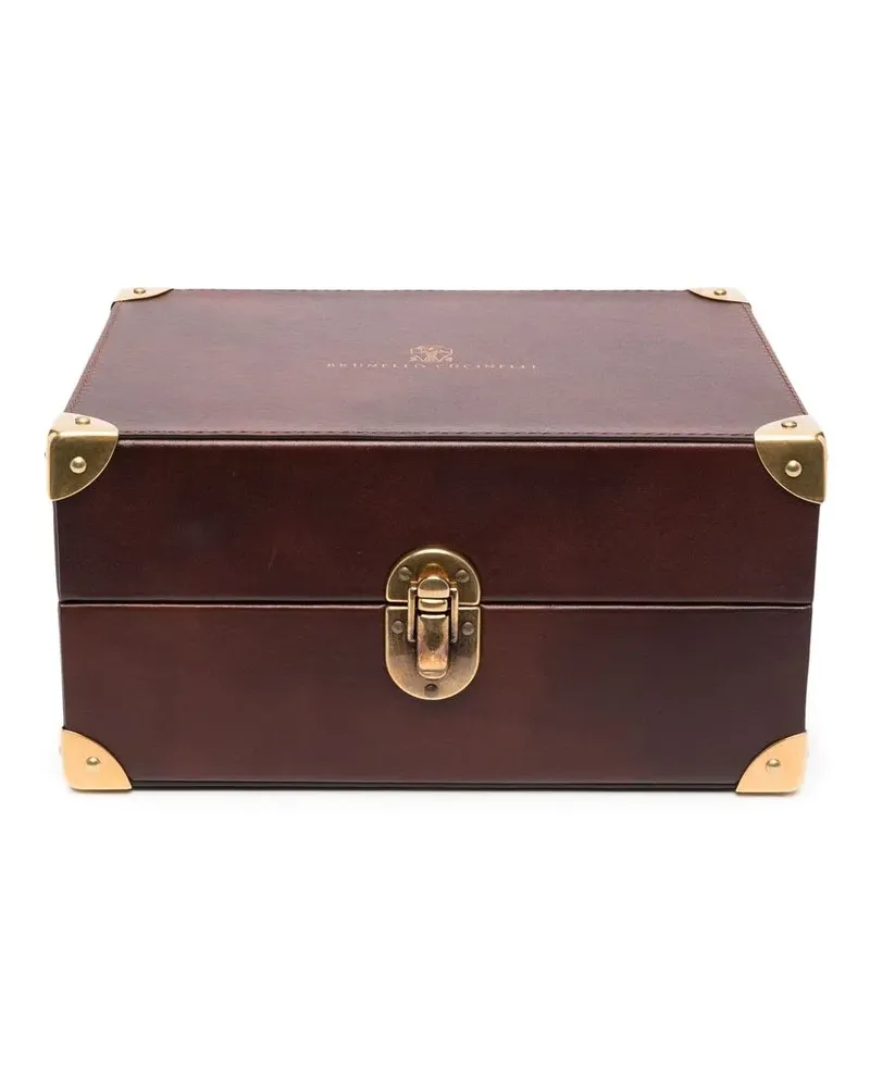 Brunello Cucinelli Uhrenschatulle für 8 Uhren - Braun Braun