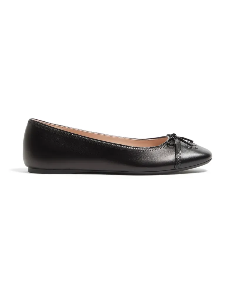 Valentino Garavani VLogo Ballerinas aus Nappaleder 05mm - Schwarz Schwarz