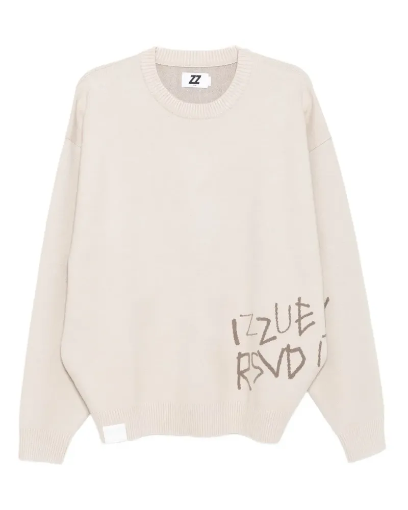 Izzue Pullover mit Logo-Print - Nude Nude