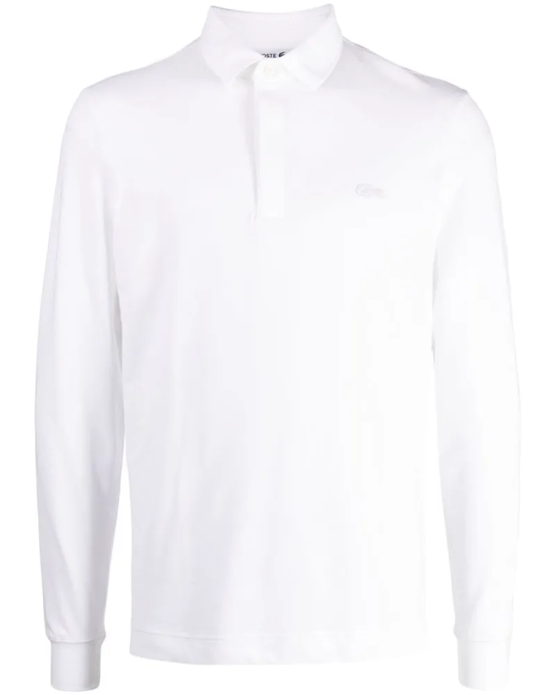 Lacoste Smart Paris Poloshirt mit Logo-Patch - Weiß Weiß