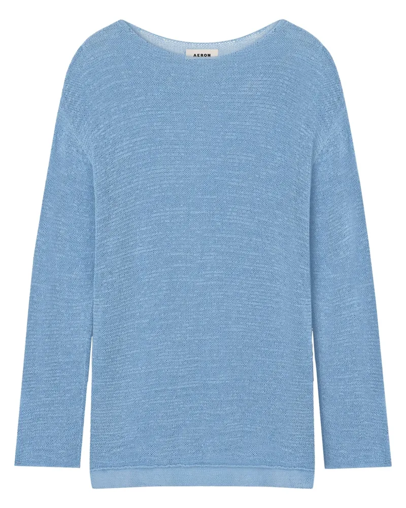 AERON Gestrickter Pullover - Blau Blau