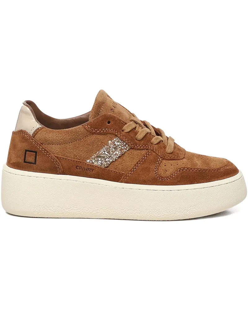 D.A.T.E. Sneakers mit Plateau - Braun Braun