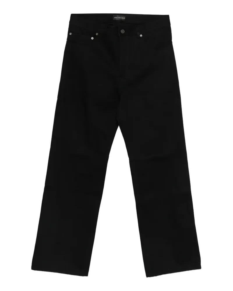 Balenciaga buttoned straight-leg jeans - Schwarz Schwarz