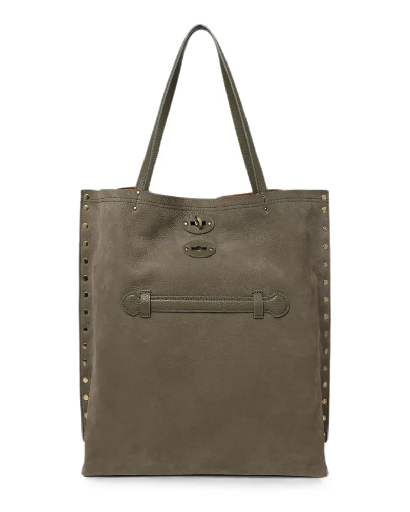 Zanellato M A' Spasso® studded leather tote bag - Grün Grün