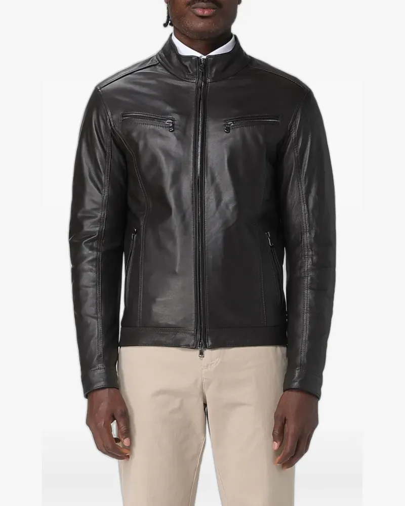 XC Rush Oxford leather jacket - Braun Braun