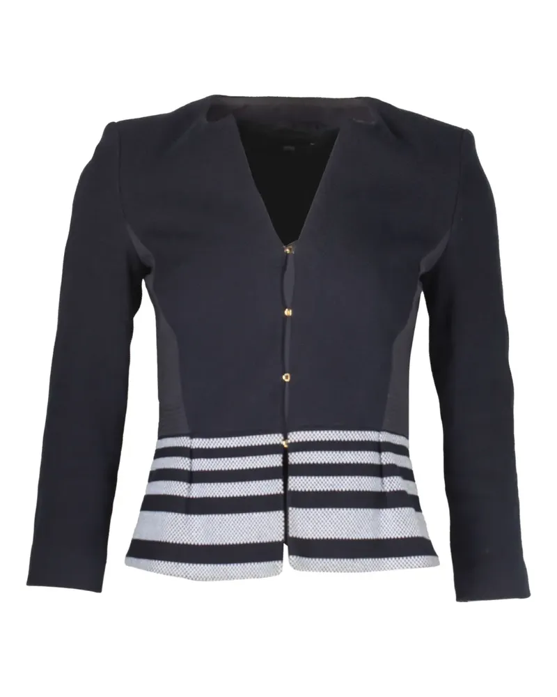 HUGO BOSS Gestreifte Jeisina Jacke - Blau Blau