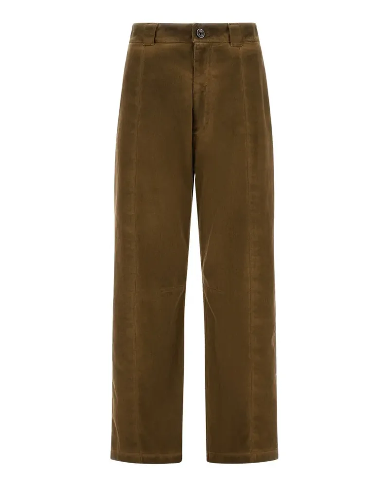 Herno Straight-Leg-Jeans mit Falten - Grün Grün