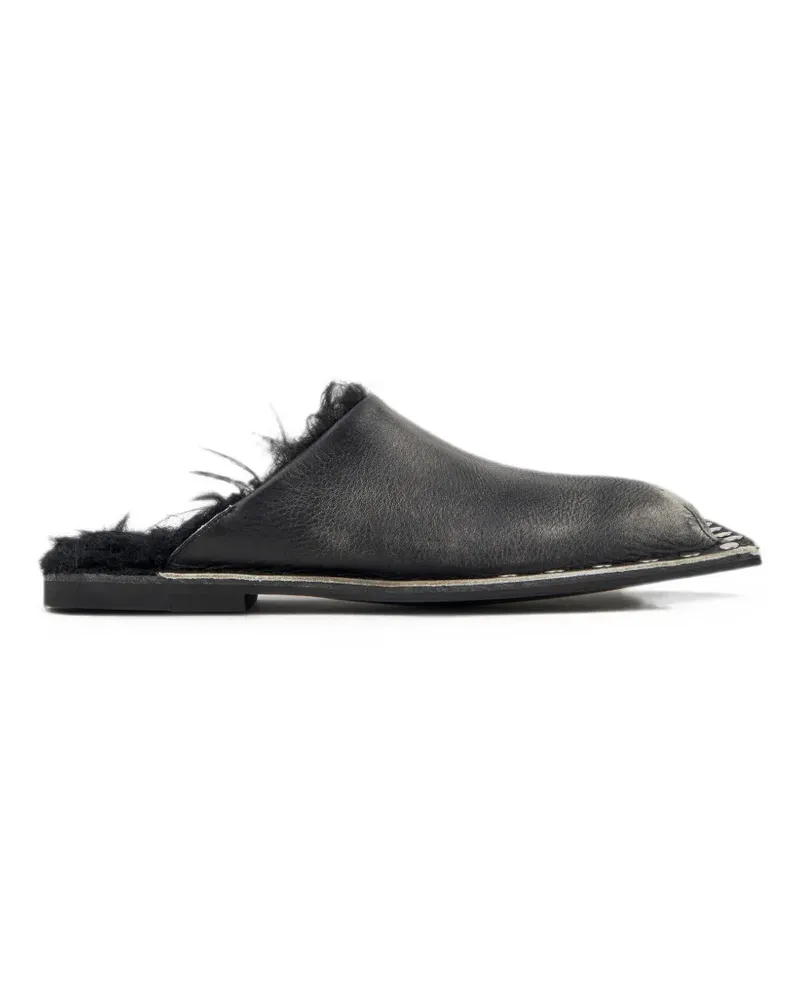 Camper Flache Menosmal Mules mit Nieten - Schwarz Schwarz