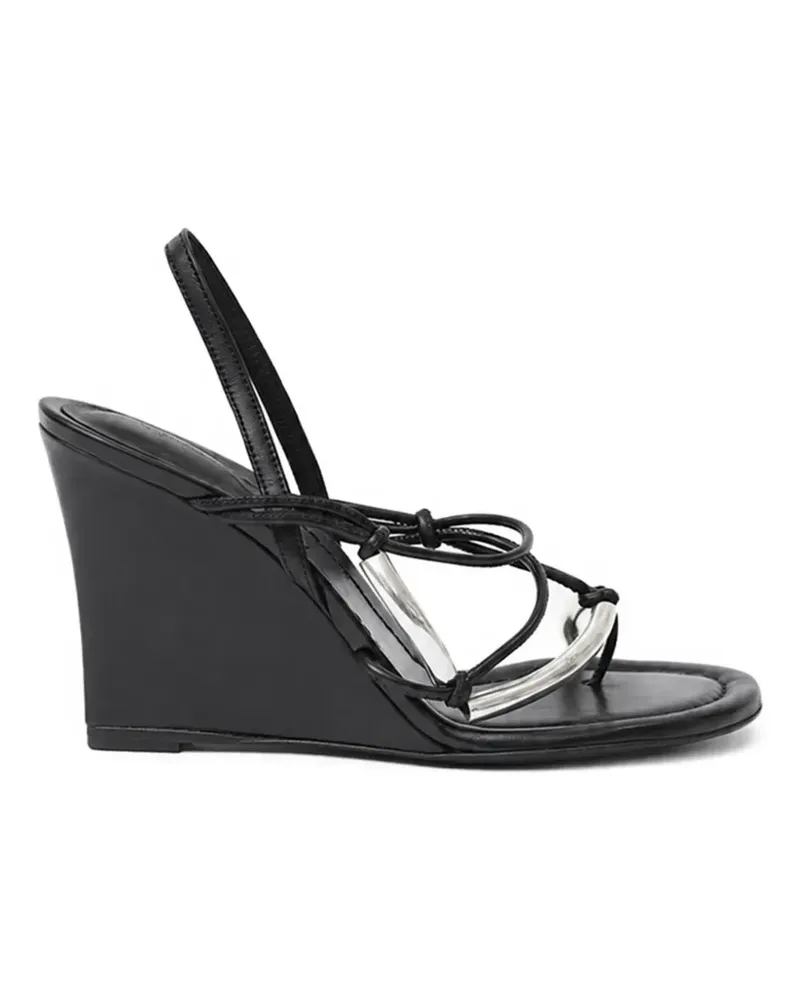 Christopher Esber Molten Wedge-Sandalen - Schwarz Schwarz