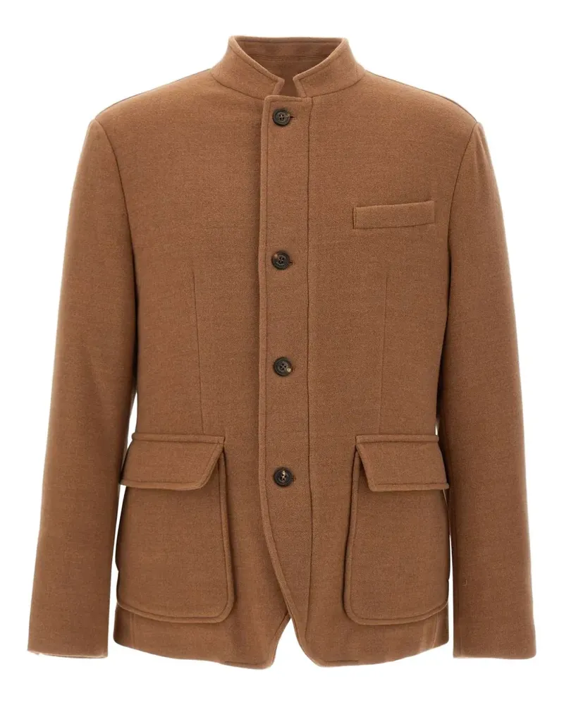 Eleventy Geknöpfte Jacke - Braun Braun