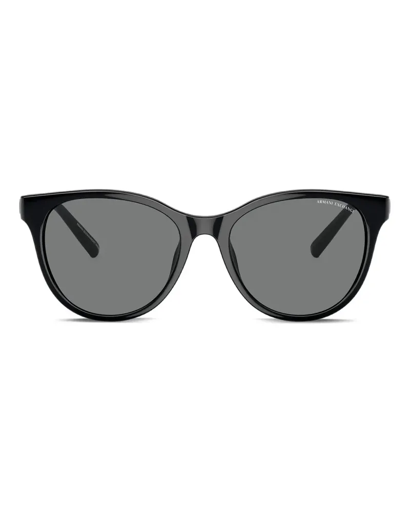 Armani Exchange Sonnenbrille mit rundem Gestell - Schwarz Schwarz