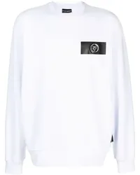 Philipp Plein Sweatshirt mit Logo-Patch Weiß