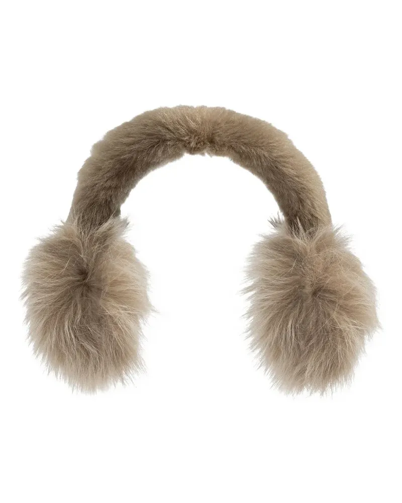 Burberry fur earmuffs - Braun Braun