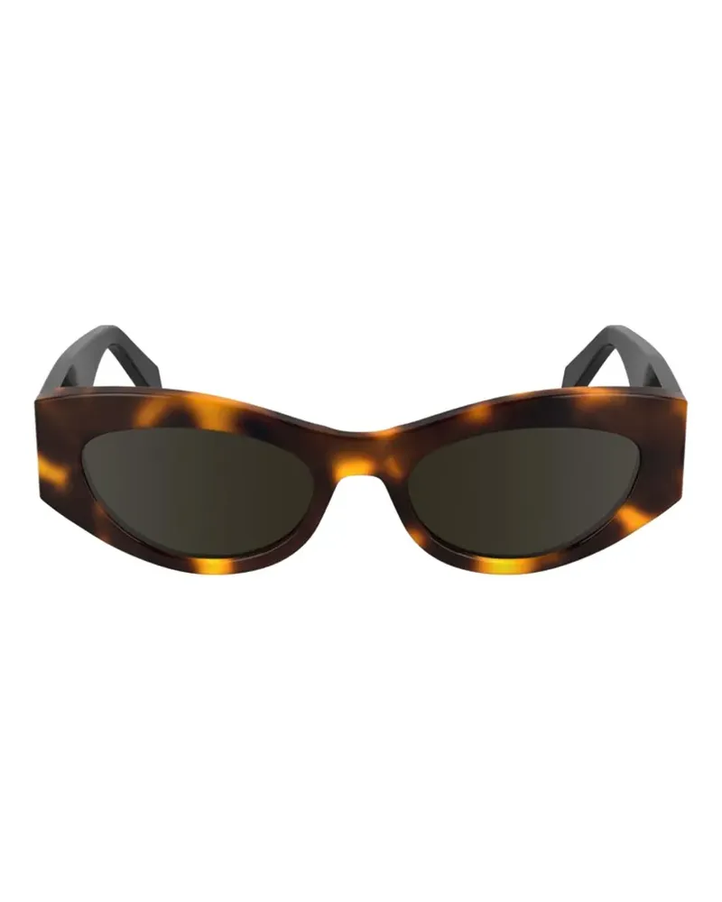 Calvin Klein cat eye frame sunglasses - Braun Braun