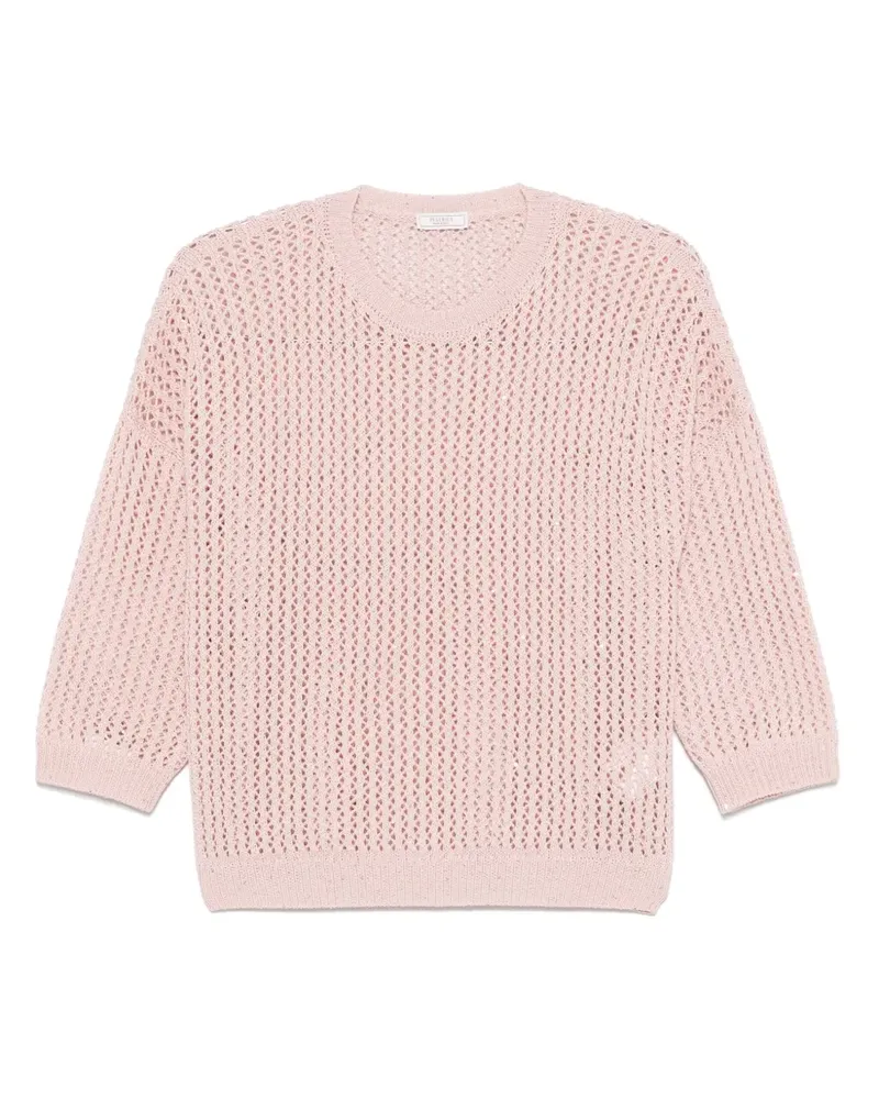 Peserico Pullover mit Pailletten - Rosa Rosa