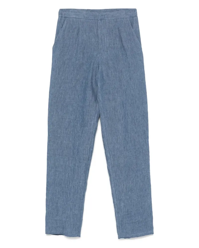 Emporio Armani Hose aus Leinen - Blau Blau
