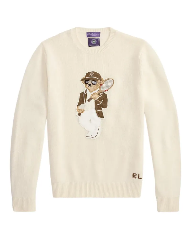 Ralph Lauren Pullover mit Polo Bear-Patch - Nude Nude