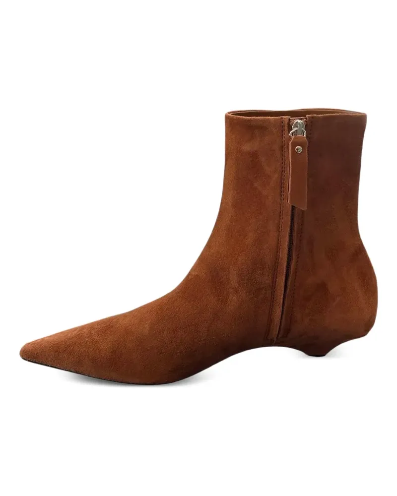 Vic Matié pointed-toe suede ankle boots - Braun Braun