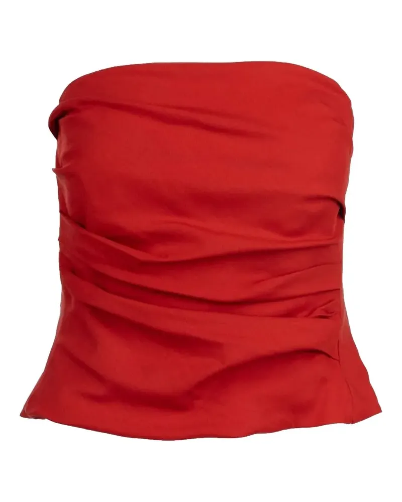 MARELLA Schulterfreies Top mit Raffungen - Rot Rot