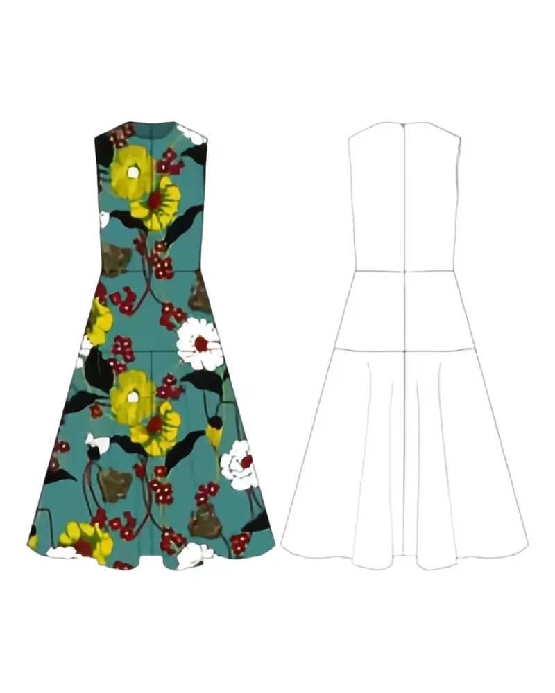 Marni Ärmelloses Strickkleid - Blau Blau