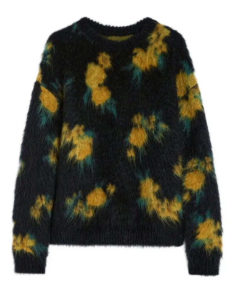 Jil Sander Pullover mit gebürstetem Effekt - Schwarz Schwarz