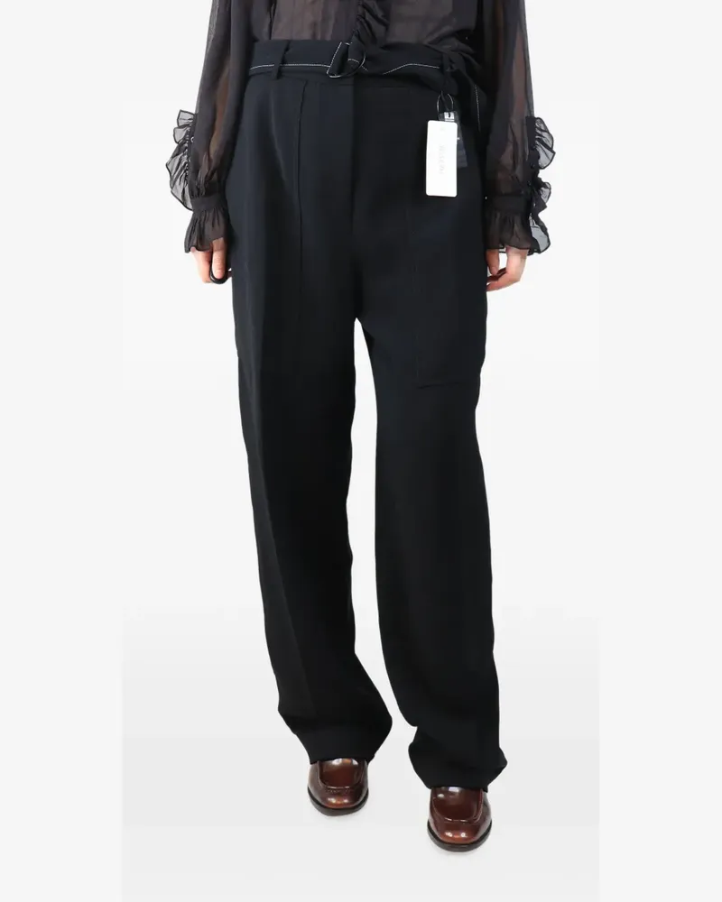 Joseph belted twill trousers - Schwarz Schwarz