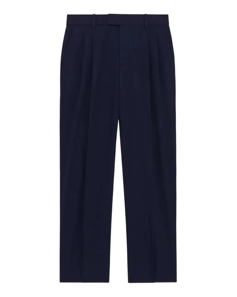 Drôle de Monsieur pleated straight-leg trousers - Blau Blau