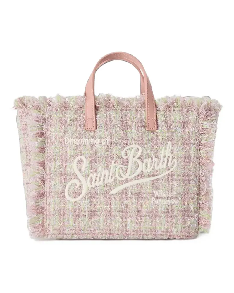 MC2 Saint Barth mini Vanity tweed tote bag - Rosa Rosa