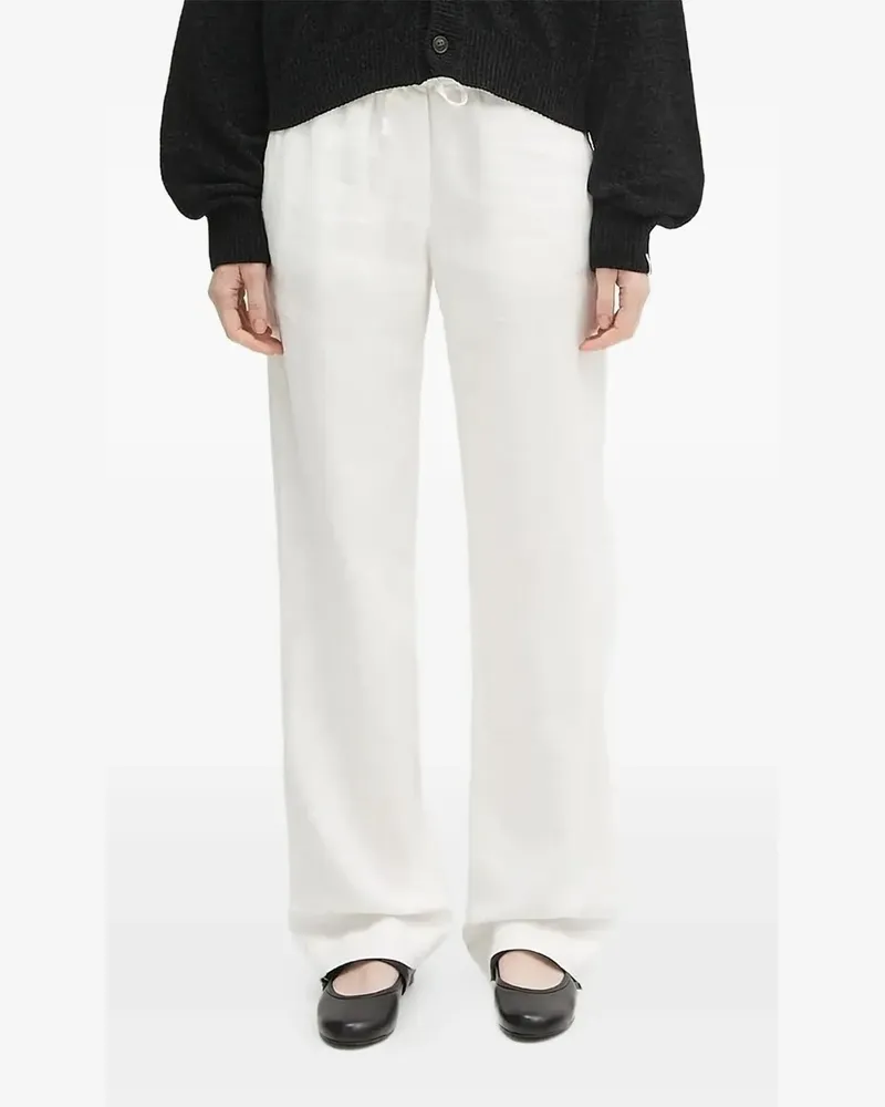 Samsøe & Samsøe Leinenhose mit Kordelzug - Weiß Weiß