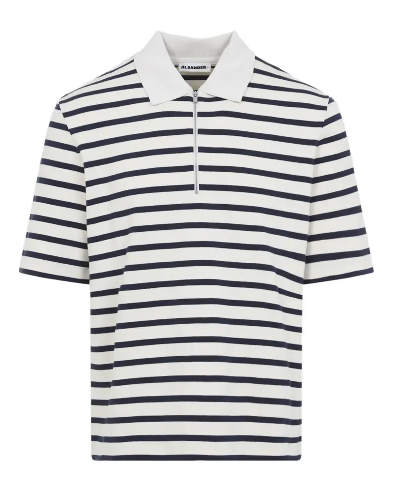 Jil Sander half-zip polo shirt - Weiß Weiß