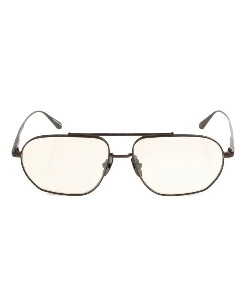 Linda Farrow Arden Pilotenbrille - Schwarz Schwarz