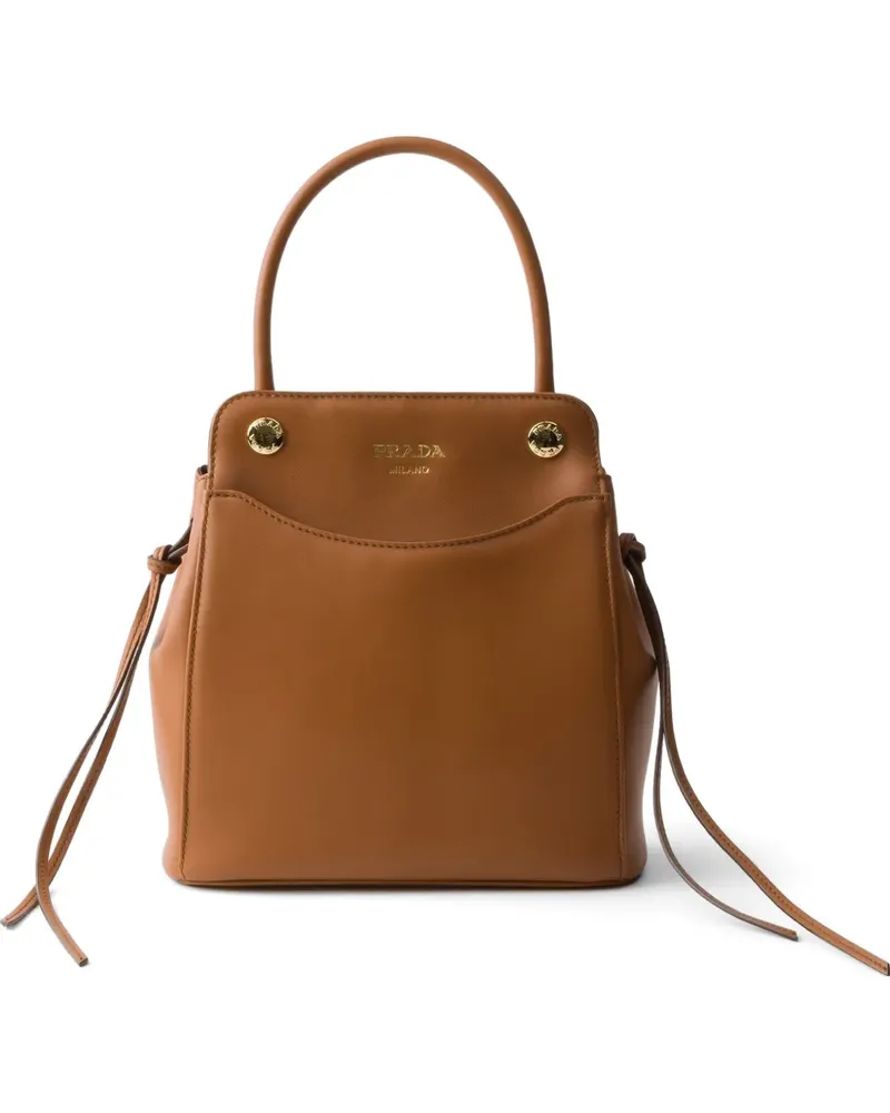 Prada Carry mini leather handbag - Braun Braun