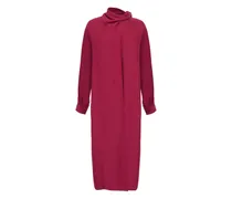 Asymmetrisches Midikleid - Rosa