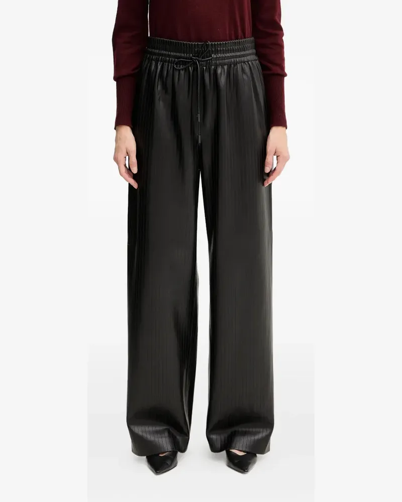 HUGO BOSS drawstring-fastening palazzo pants - Schwarz Schwarz