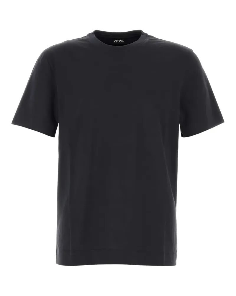 Ermenegildo Zegna T-Shirt mit Rundhalsausschnitt - Schwarz Schwarz