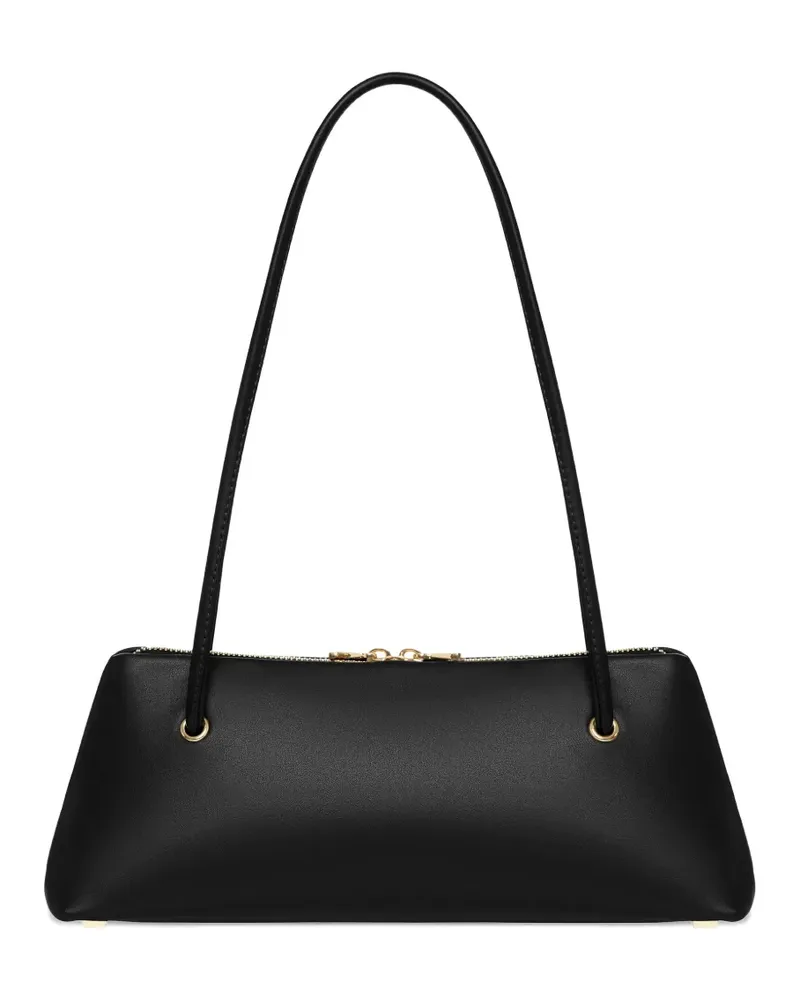 0711 Leslie zip shoulder bag - Schwarz Schwarz