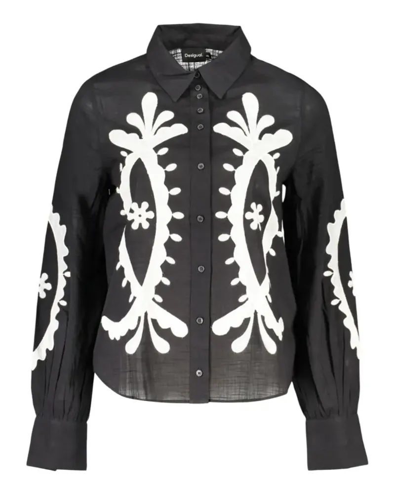 Desigual Besticktes Hemd - Schwarz Schwarz