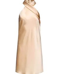 GALVAN Pandora Neckholder-Minikleid Nude