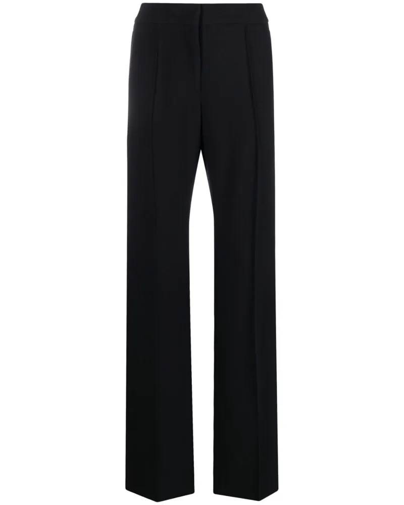 Jil Sander Ausgestellte High-Waist-Hose - Schwarz Schwarz