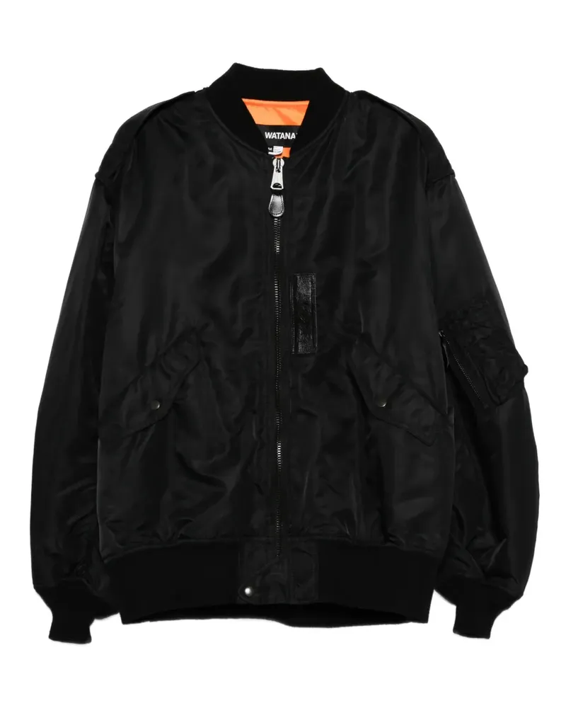 Junya Watanabe Cape mit Akkordeonfalten - Schwarz Schwarz