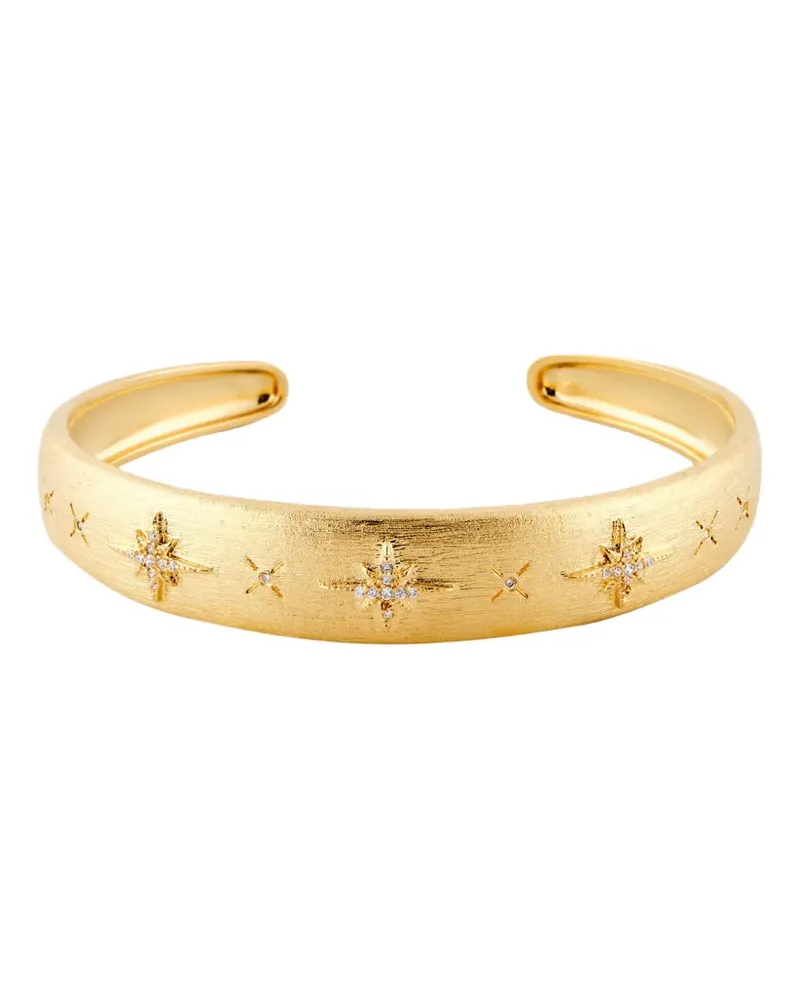 MYA BAY Diwali star-engraved cuff bracelet - Gold Gold