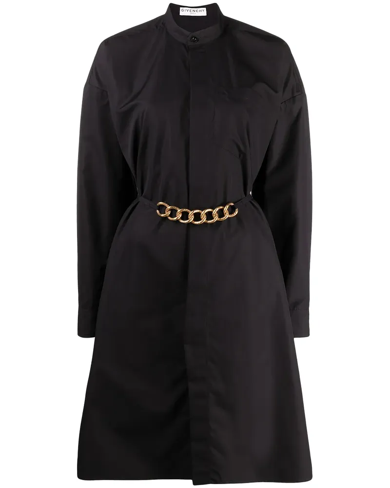 Givenchy Kleid mit Kettengürtel - Schwarz Schwarz