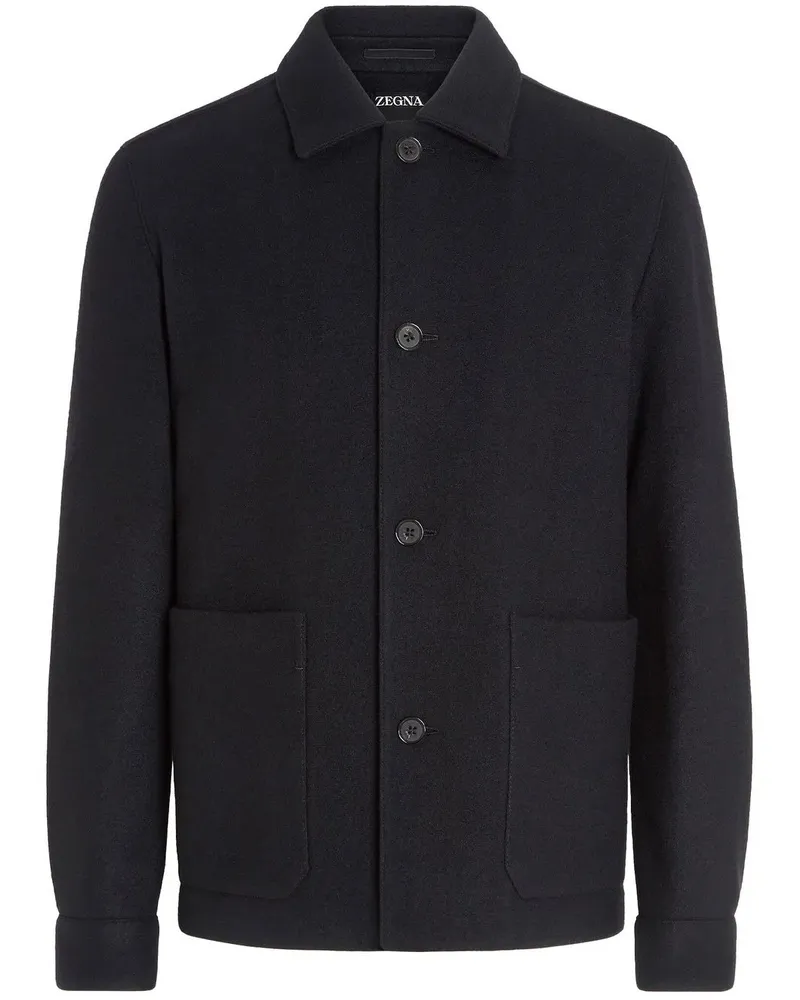 Ermenegildo Zegna Alpe Chore Hemdjacke - Schwarz Schwarz