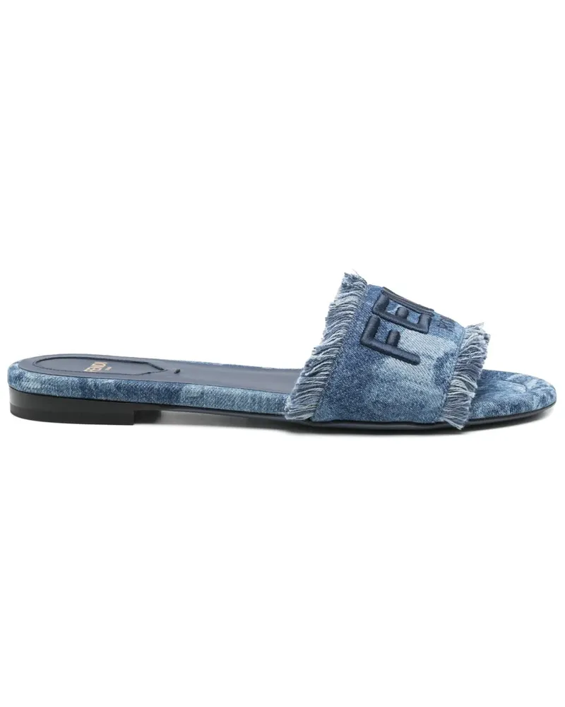 Fendi Sunshine Pantoletten - Blau Blau