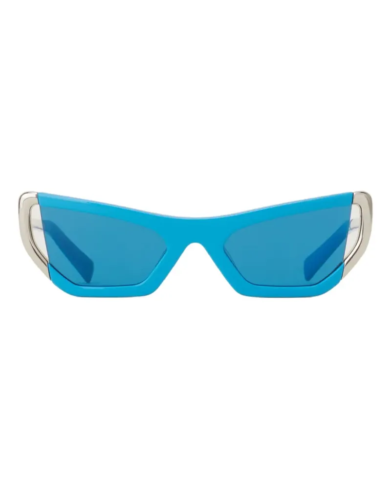 Lanvin Sonnenbrille mit geometrischem Gestell - Blau Blau