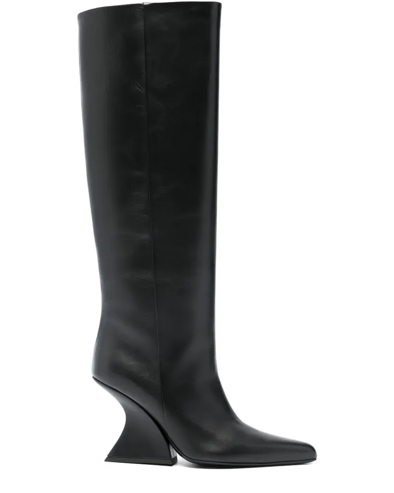 Thierry Mugler sculptural-heel boots - Schwarz Schwarz