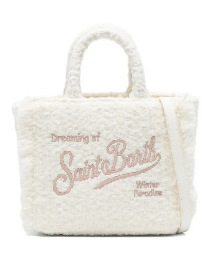 MC2 Saint Barth mini Vanity embroidered tote bag - Weiß Weiß