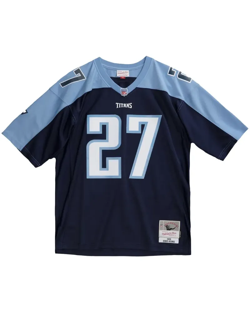 Mitchell & Ness NFL Tennessee Titans 99 Eddie George Football-Trikot - Blau Blau